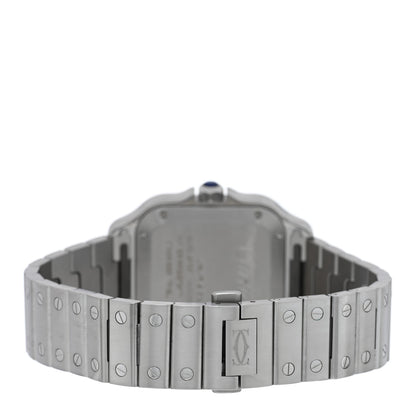 Cartier Stainless Steel Diamond Bezel 35mm Santos de Cartier Automatic Watch 3 of 5