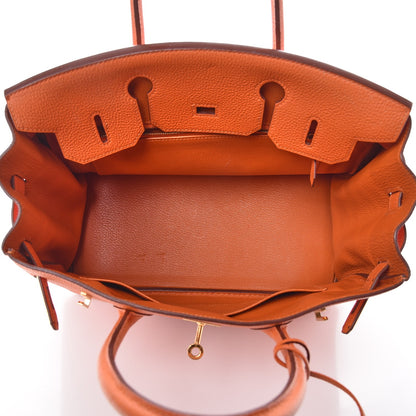 Hermes Togo Birkin 30 Orange 7 of 47