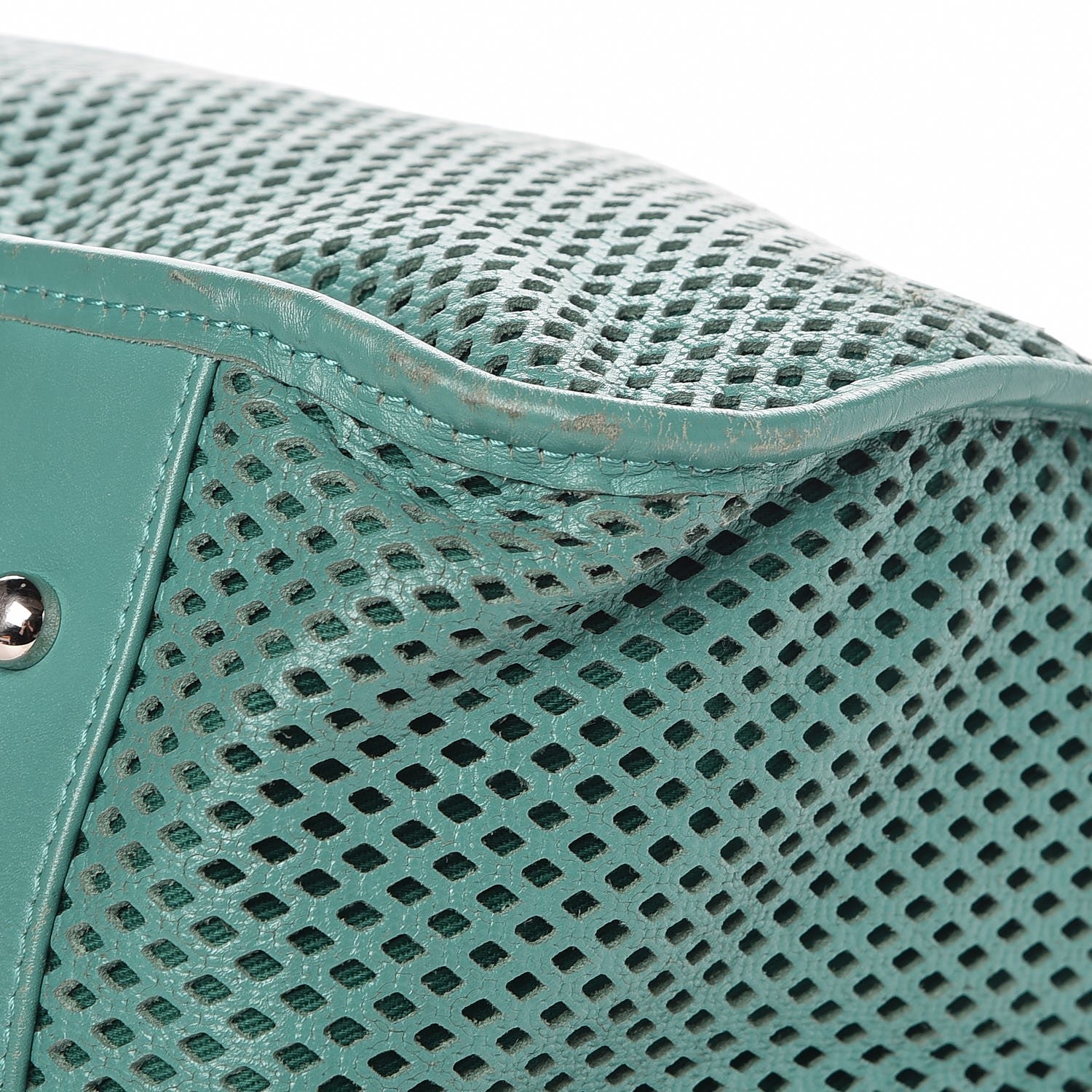 Chanel Calfskin Perforated Up In The Air Tote Green 11 of 12