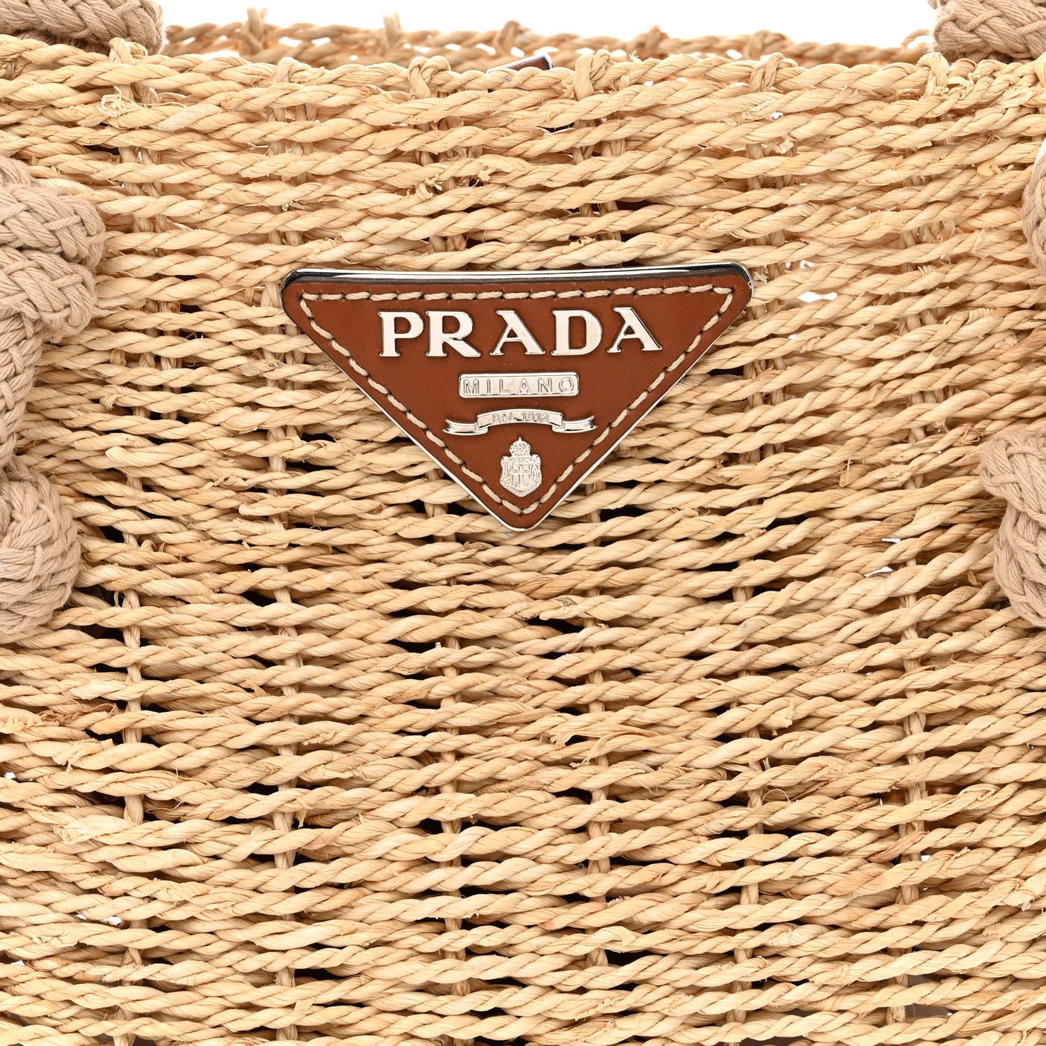 Prada Mais Vitello Bucket Bag Naturale Cognac 10 of 12