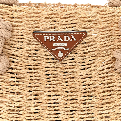 Prada Mais Vitello Bucket Bag Naturale Cognac 10 of 12