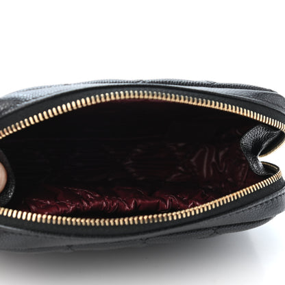 Chanel Caviar Quilted Small Curvy Pouch Cosmetic Case Black 4 of 4