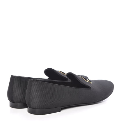 Chanel Stretch Fabric CC Moccasin Loafers 40 Black 4 of 9