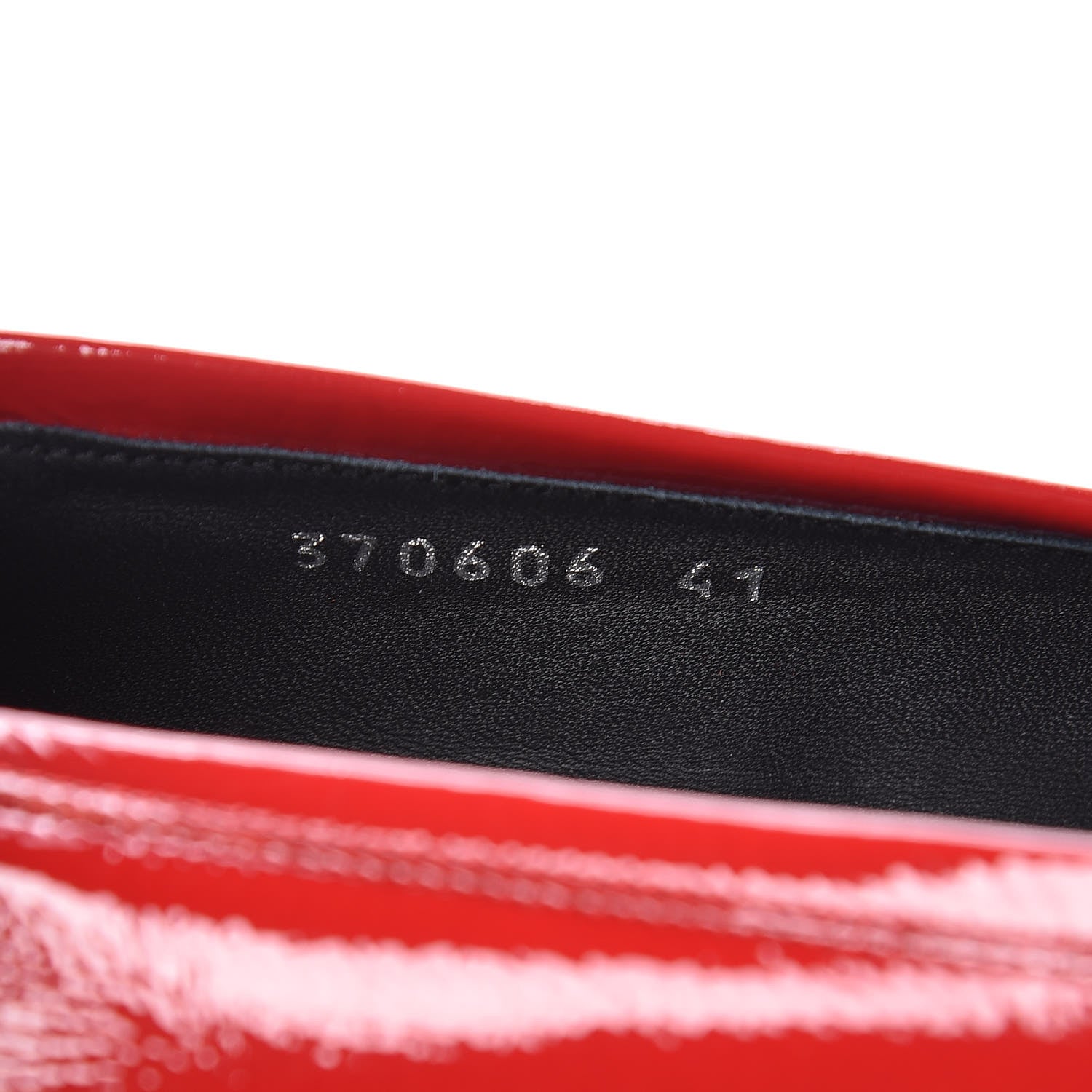 Gucci Naplack Patent Horsebit Womens Banks Loafers 41 Red 10 of 11