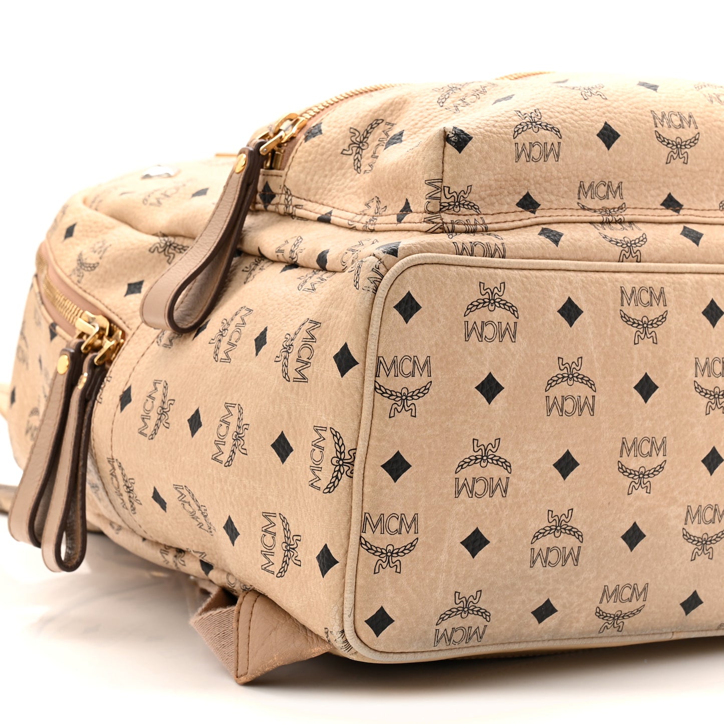 Visetos Medium Sprinkle Stud Stark Backpack Beige