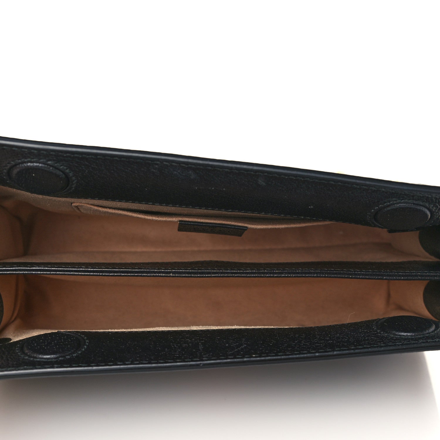 Gucci Calfskin GG Web Small Ophidia Chain Shoulder Bag Black 5 of 7