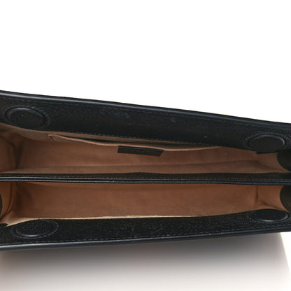 Gucci Calfskin GG Web Small Ophidia Chain Shoulder Bag Black 5 of 7