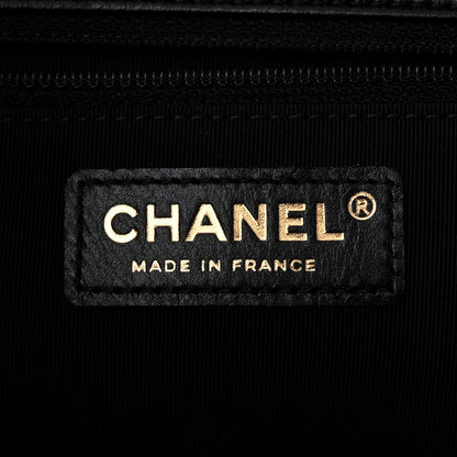 Chanel Crumpled Calfskin Medium Chain All Over Flap Black 6 of 10