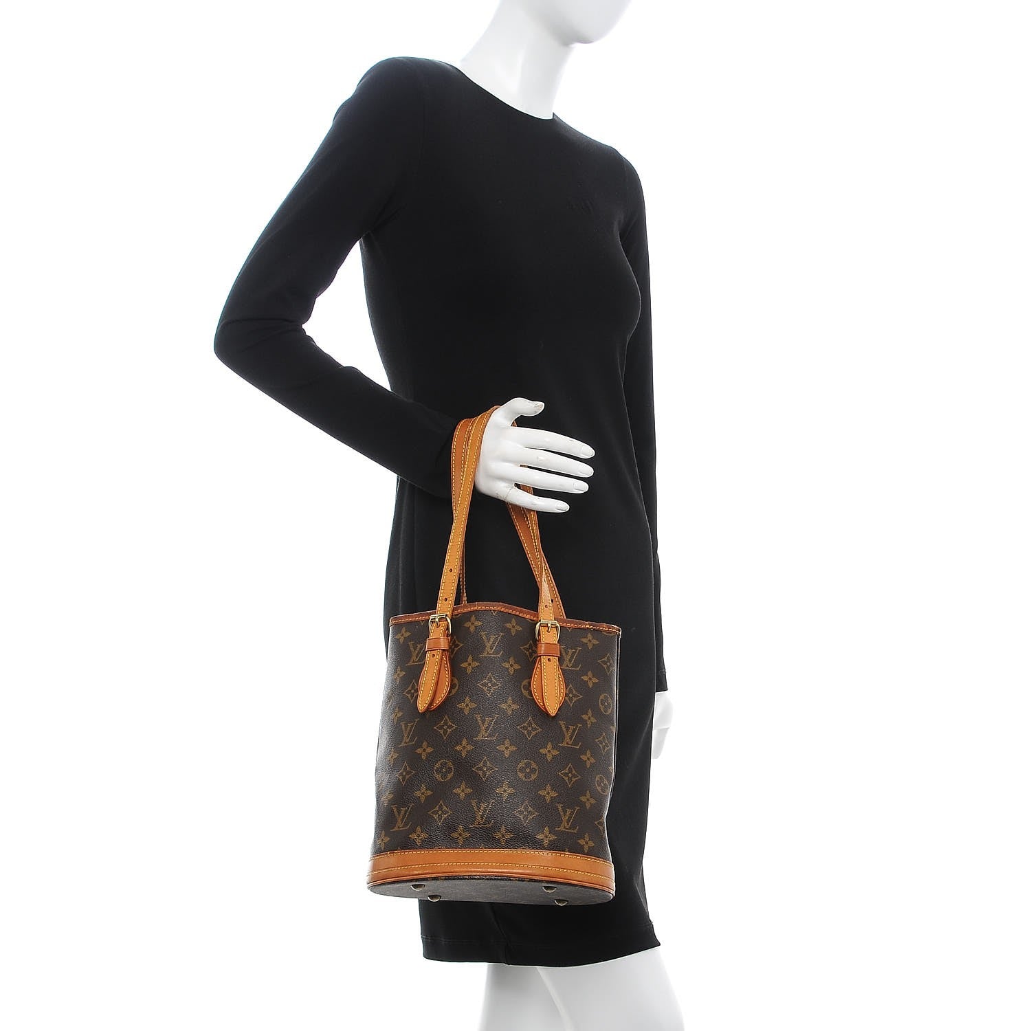 Louis Vuitton Monogram Petit Bucket 23 2 of 11