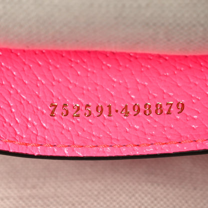 Gucci GG Supreme Monogram Textured Dollar Calfskin Web Ophidia Small Crossbody Bag Beige Ebony Fuchsia 7 of 10