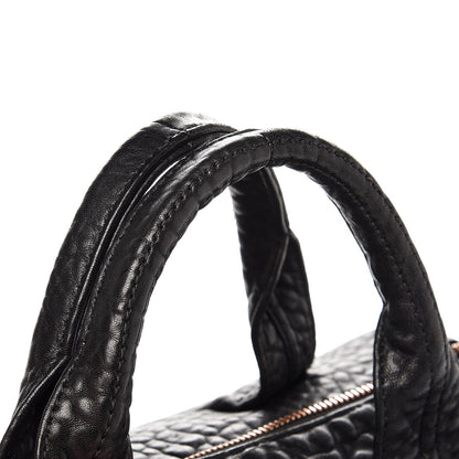 Alexander Wang Pebbled Lambskin Rocco Black Rose Gold Hardware 10 of 12