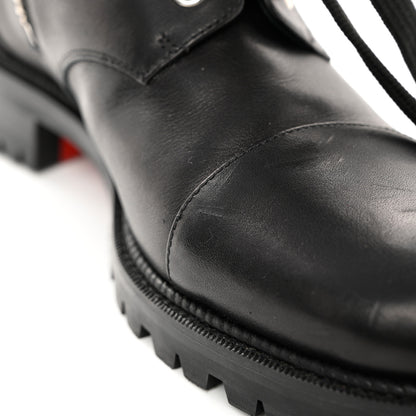 Christian Louboutin Spikes Combat Boots 40 Black 8 of 9