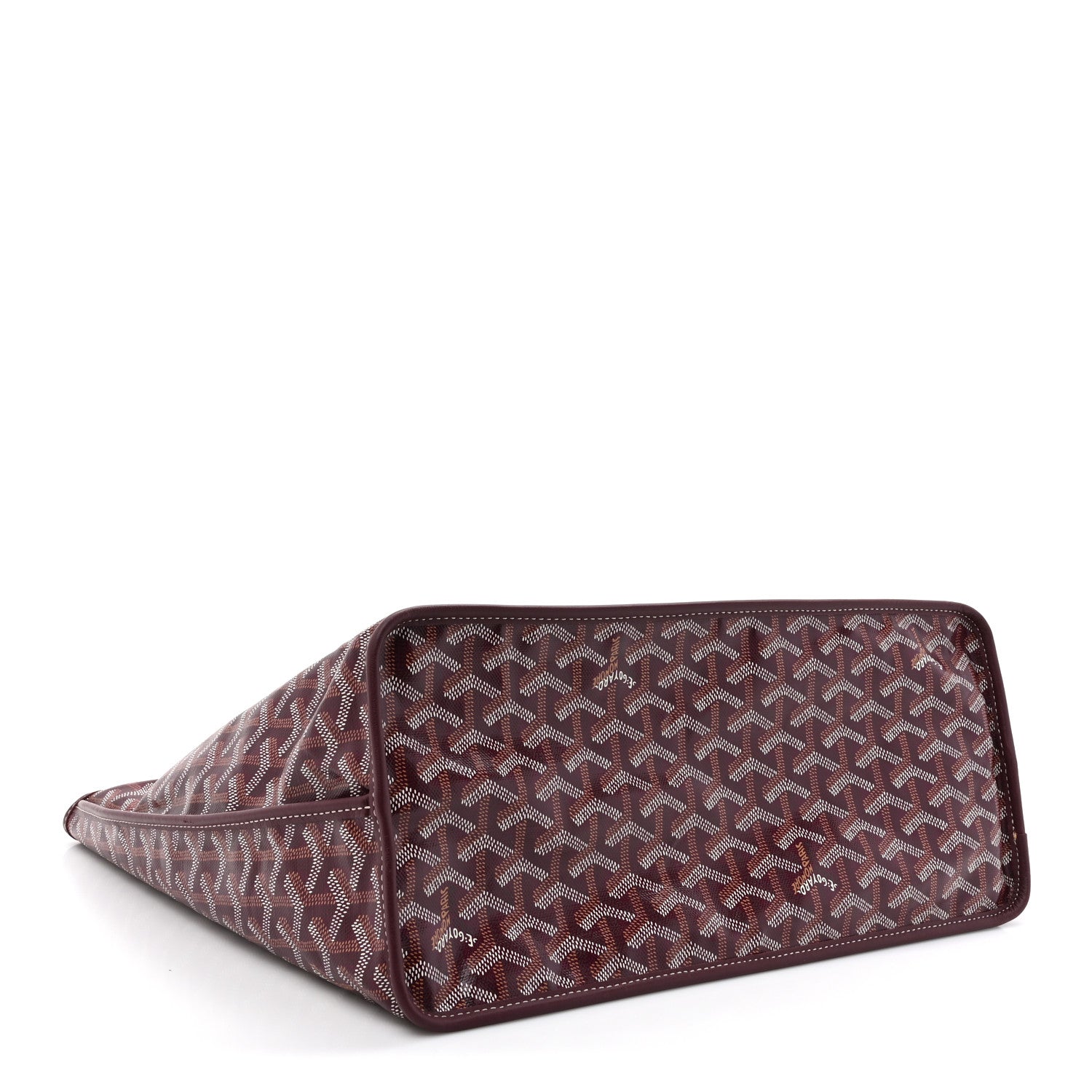 Goyard Goyardine Reversible Anjou PM Burgundy 7 of 17