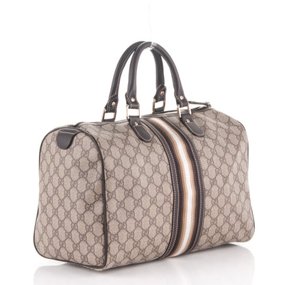 Gucci GG Plus Monogram Web Medium Joy Boston Dark Brown 3 of 7