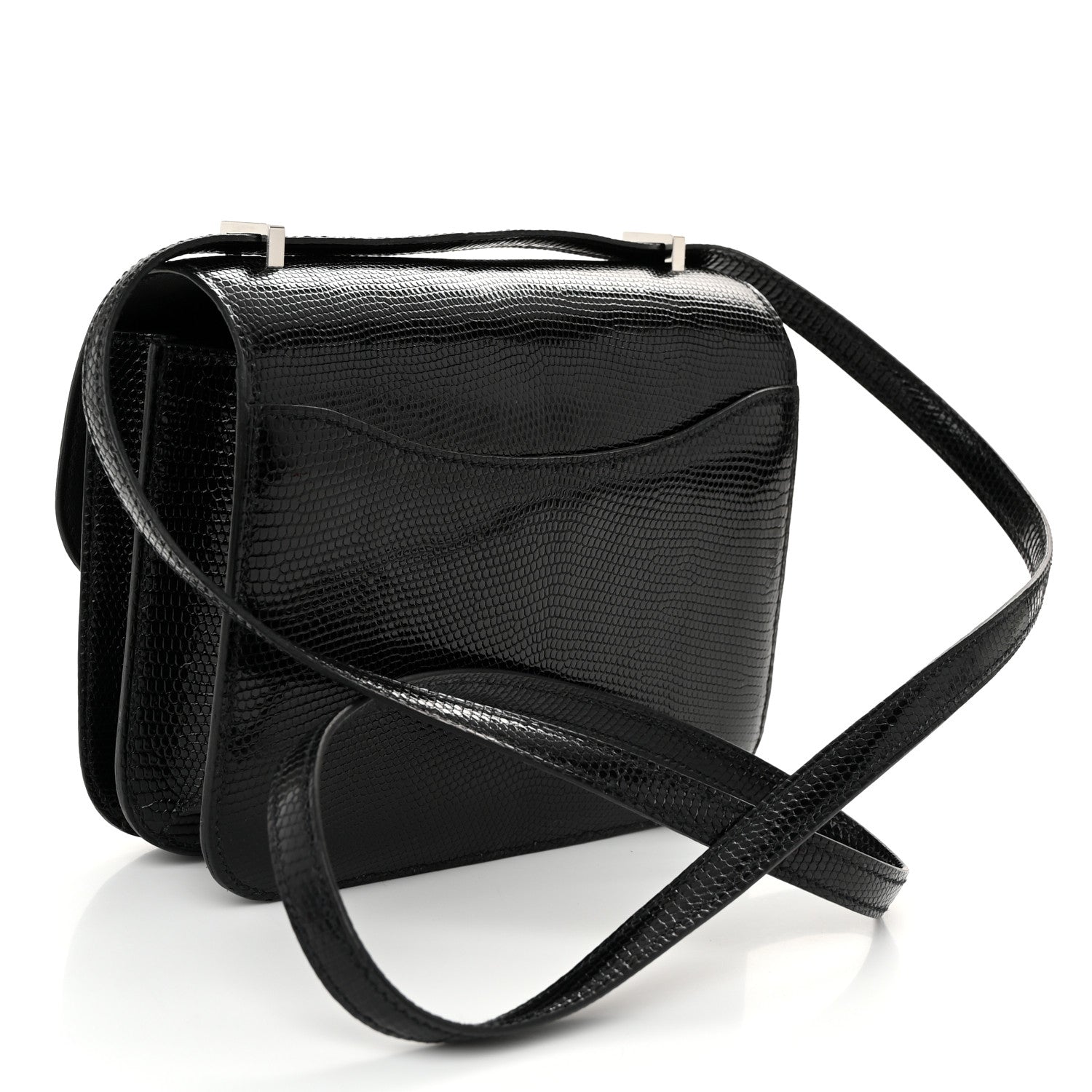 Hermes Lizard Constance 18 Black 4 of 25