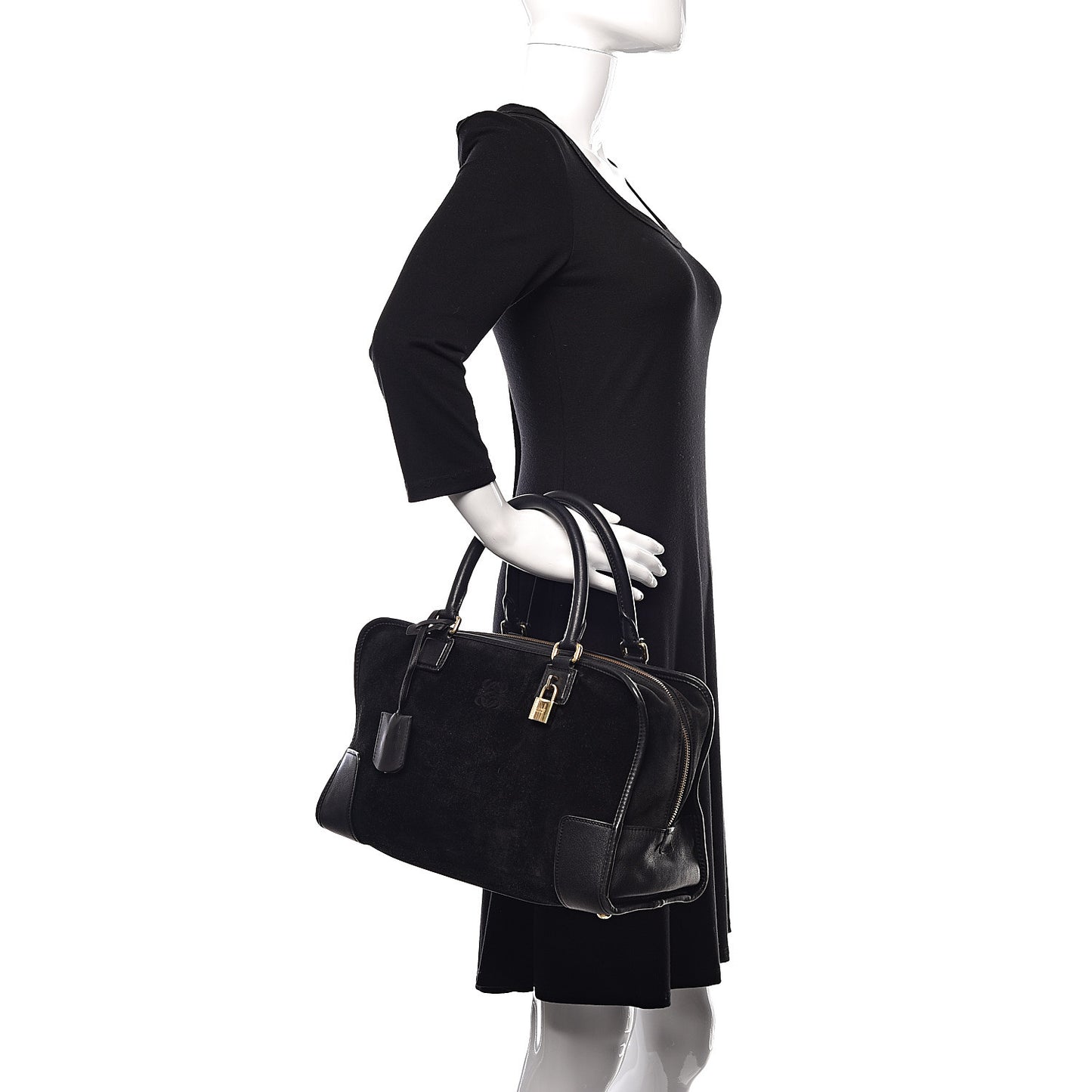 Suede Calfskin Amazona Black