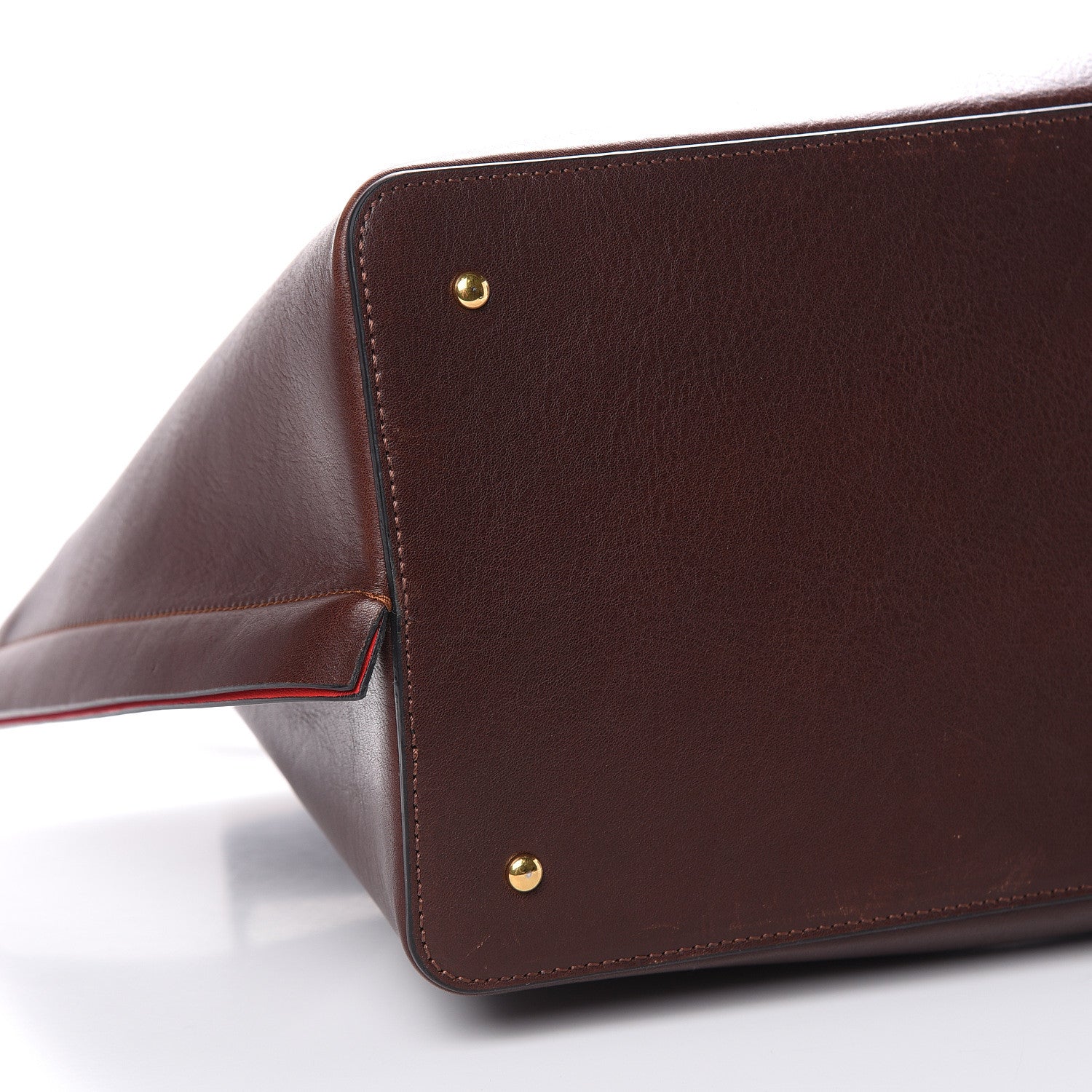 Valentino Garavani Grainy Calfskin Medium VLogo Escape Shopper Rubin 10 of 14