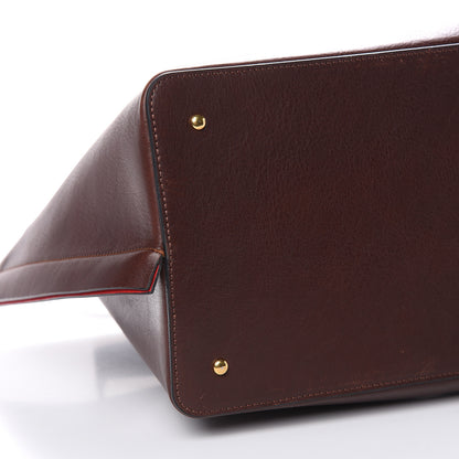 Valentino Garavani Grainy Calfskin Medium VLogo Escape Shopper Rubin 10 of 14