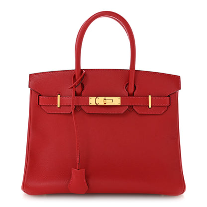 Hermes Epsom BIRKIN 30 Rouge Casaque 1 of 15