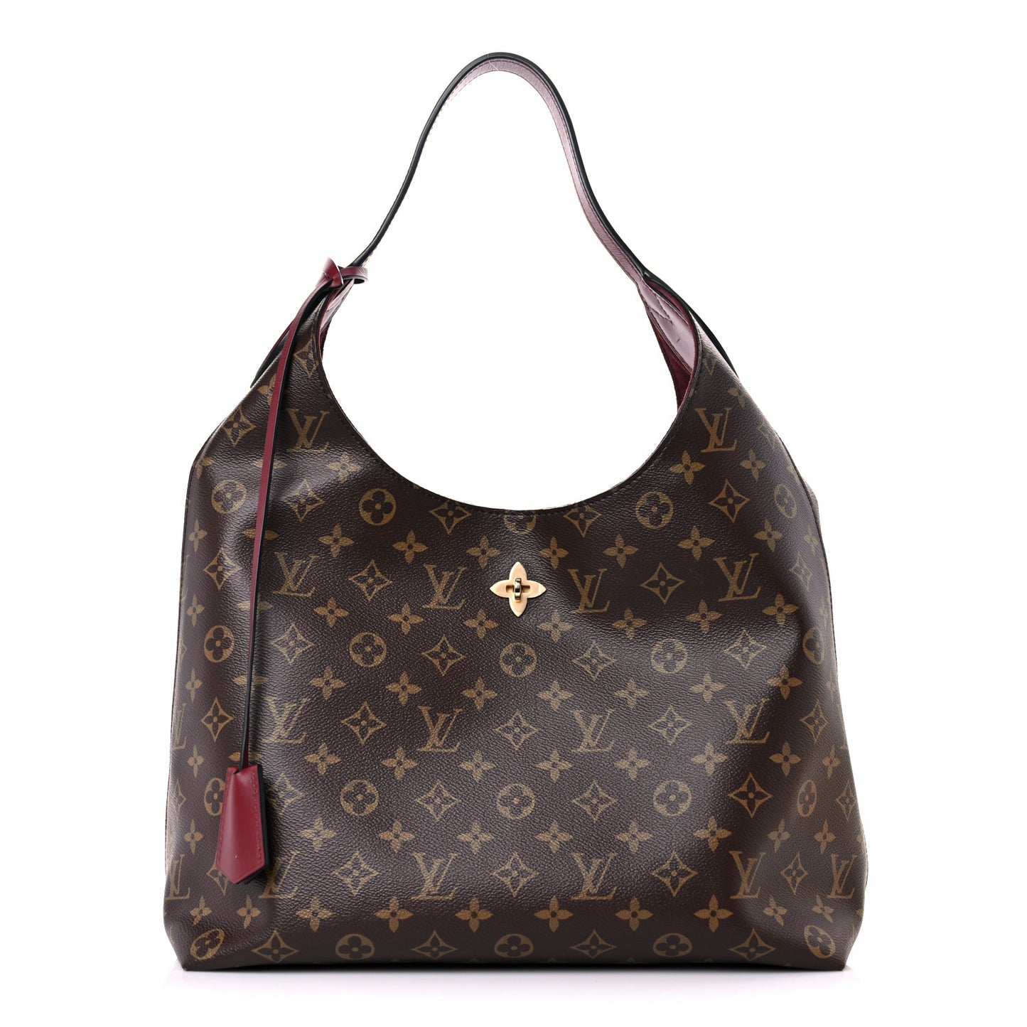 Monogram Flower Hobo Bordeaux
