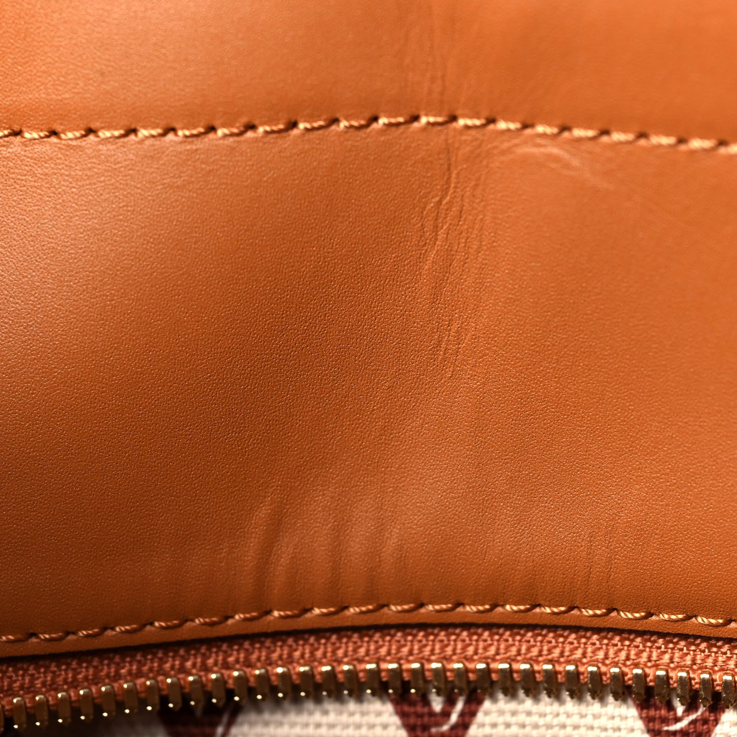 MCM Visetos Toni Shopper Tote Cognac 13 of 14