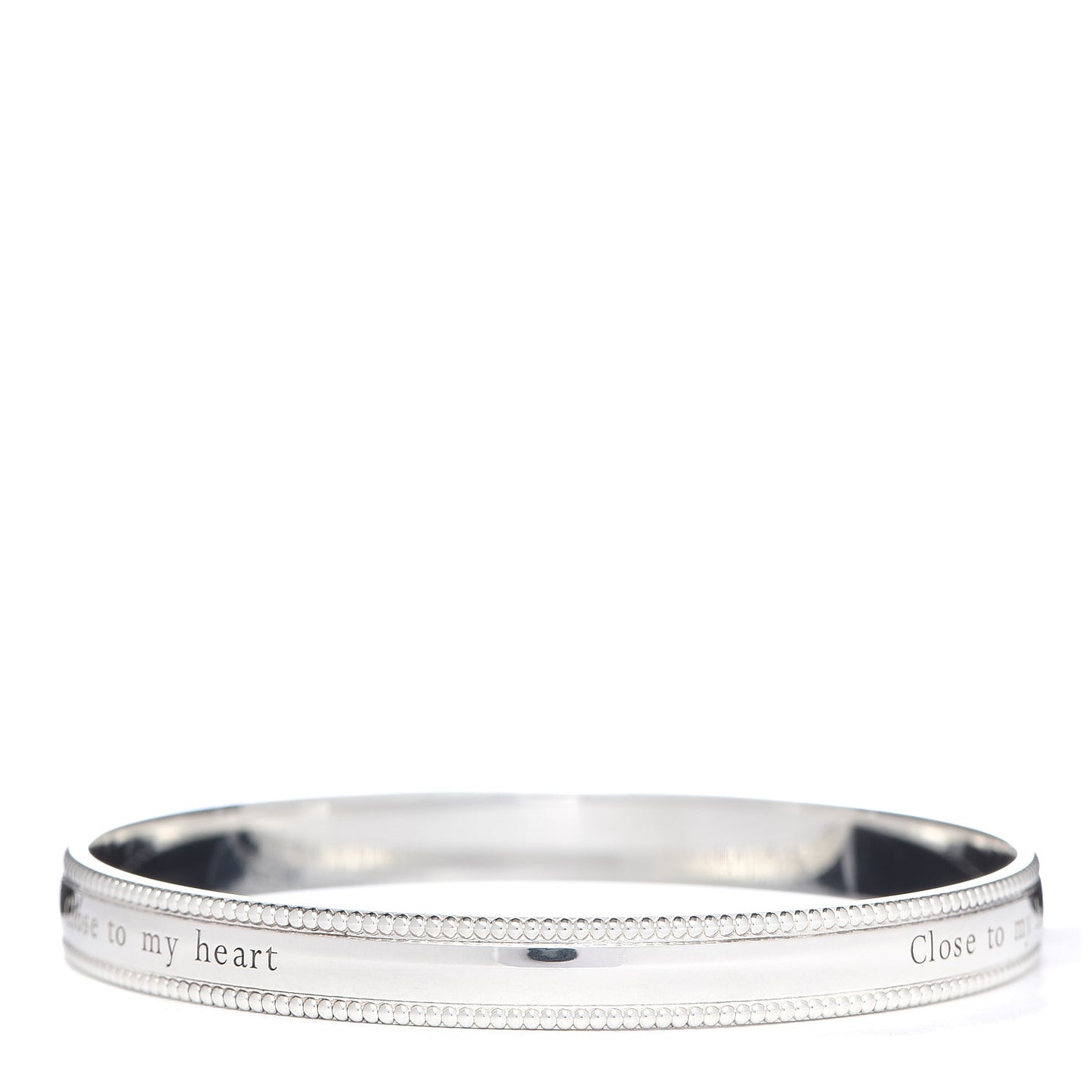 Sterling Silver Close To My Heart Bangle Bracelet