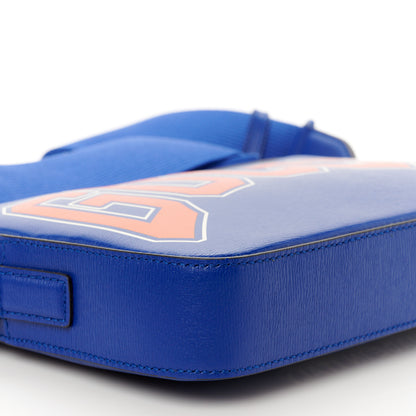 Gucci New Shanghai Calfskin Interlocking G Logo Camera Crossbody Bag Cobalt Blue Orange 11 of 12