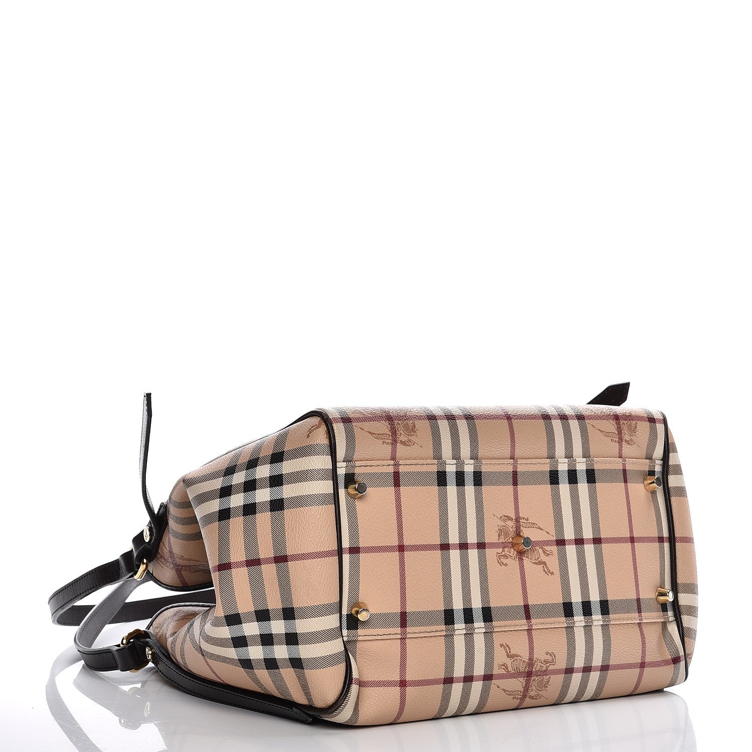 Burberry Haymarket Check Small Canterbury Tote Chocolate 4 of 12