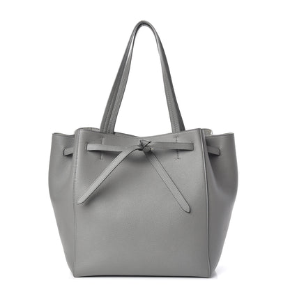 Celine Soft Grained Calfskin Small Belt Cabas Phantom Medium Grey 1 of 10
