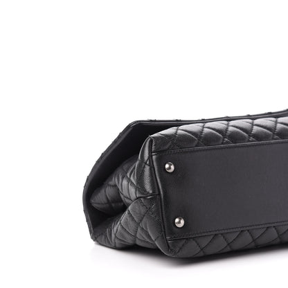 Chanel Caviar Quilted Small Coco Handle Flap Black 9 of 11