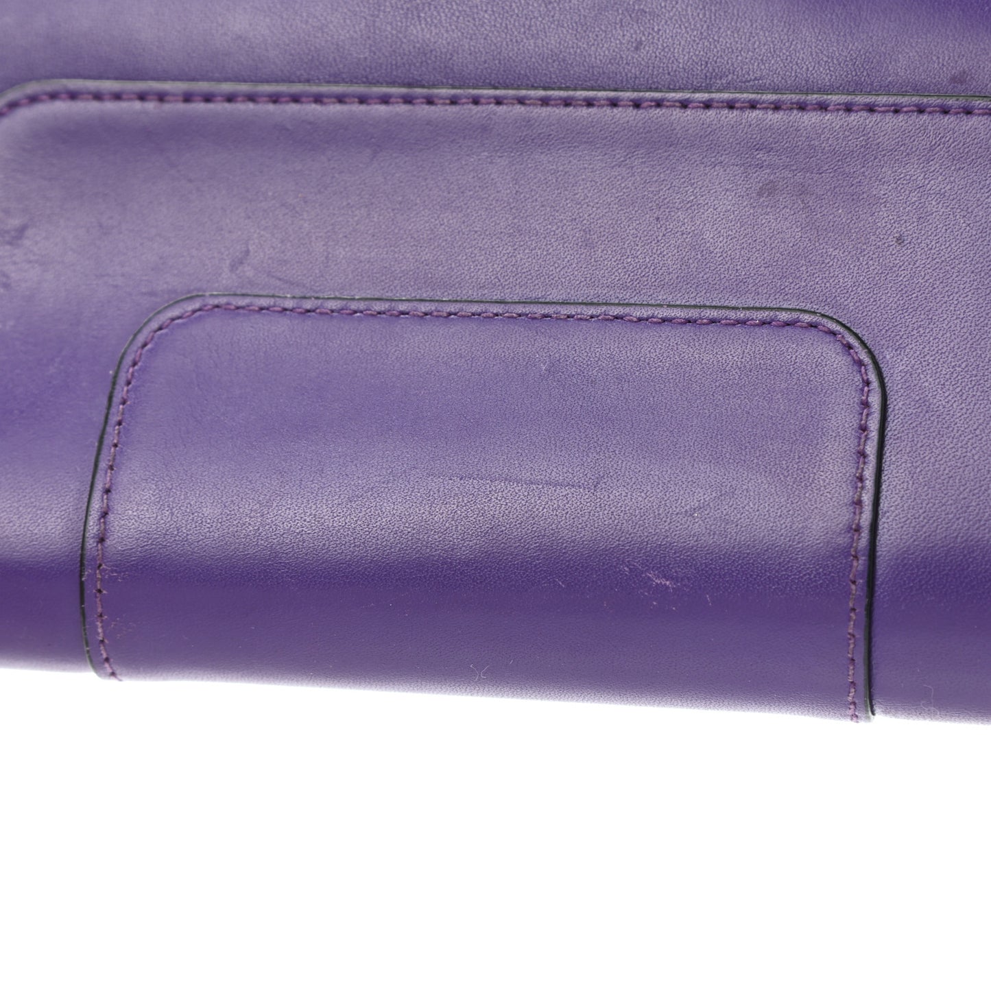 Calfskin Serpenti Zip Around Wallet Amethyst