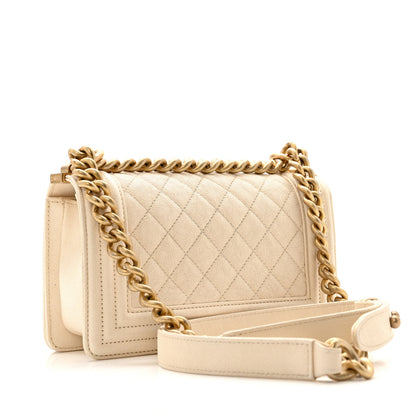 Chanel Caviar Quilted Small Boy Flap White 4 of 15