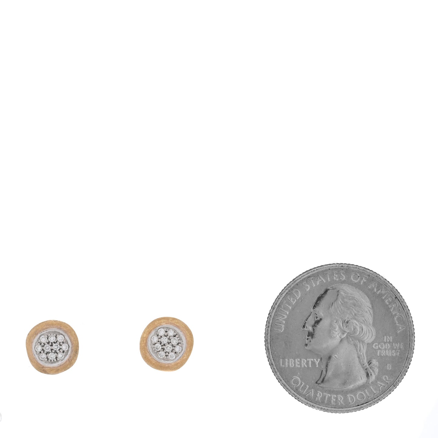 18K Yellow White Gold Diamond Jaipur Earrings