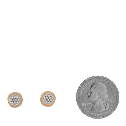 Marco Bicego 18K Yellow White Gold Diamond Jaipur Earrings 2 of 5