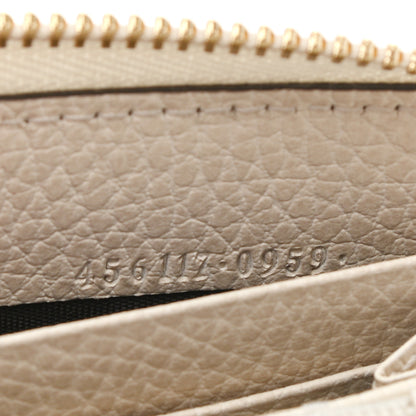 Gucci Dollar Calfskin GG Marmont Zip Around Wallet Mystic White 7 of 7