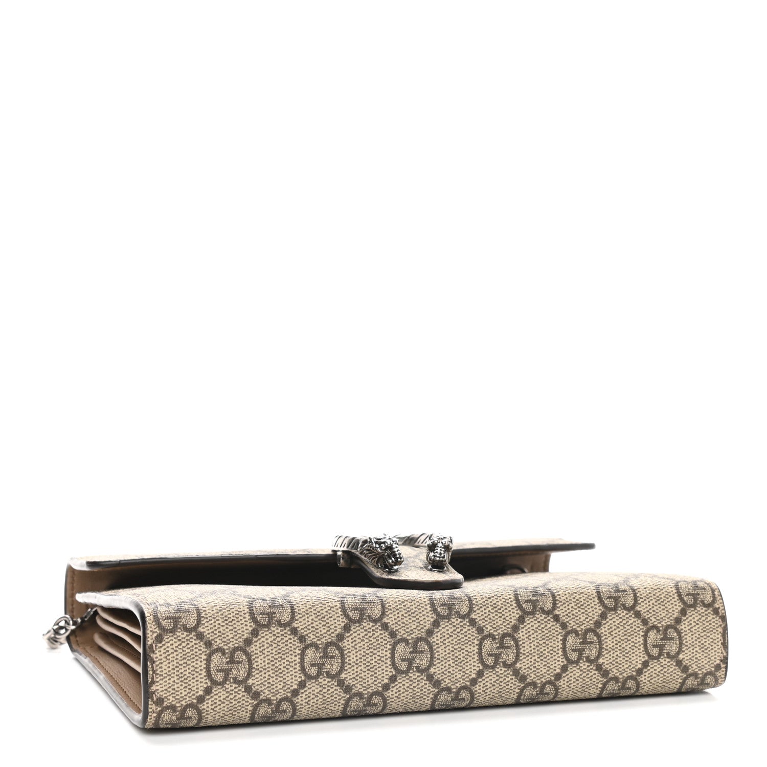 Gucci GG Supreme Monogram Mini Dionysus Chain Wallet Beige Taupe 4 of 9