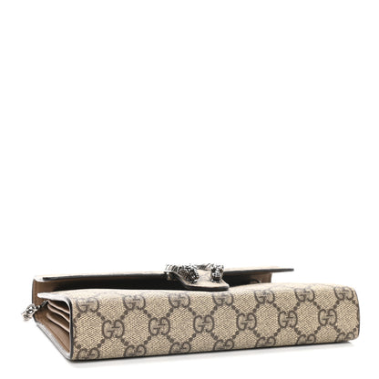 Gucci GG Supreme Monogram Mini Dionysus Chain Wallet Beige Taupe 4 of 9