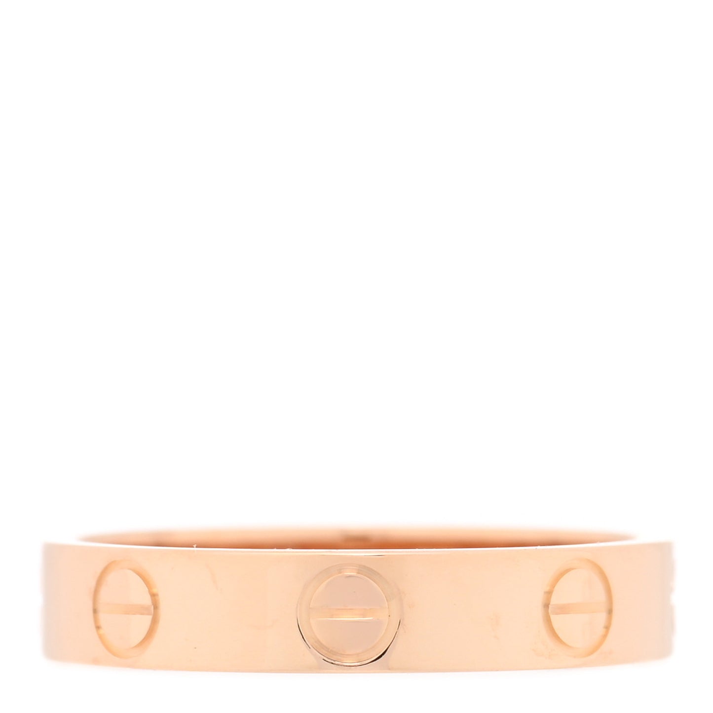 18K Pink Gold 3.5mm LOVE Wedding Band Ring 52 6