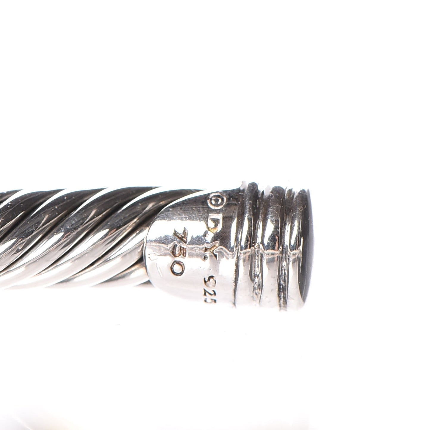 Sterling Silver 18K Yellow Gold 4mm X Station Cable Bracelet