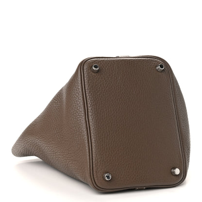 Hermes Taurillon Clemence Picotin Lock 18 PM Etoupe 4 of 9