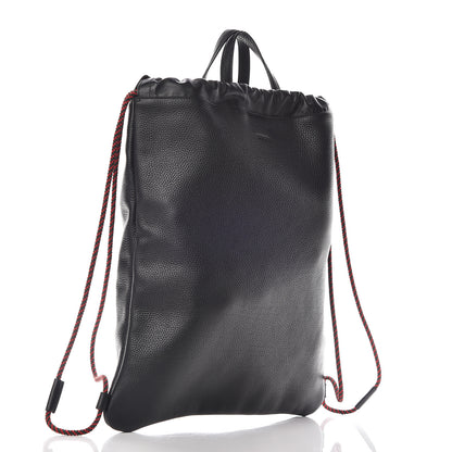 Gucci Calfskin Kingsnake Print Drawstring Backpack Black 3 of 10