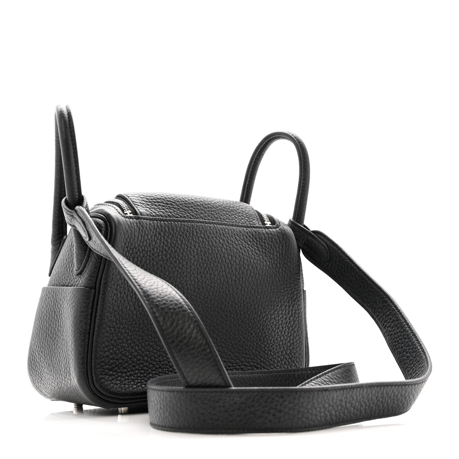 Hermes Taurillon Clemence Mini Lindy 20 Black 3 of 14