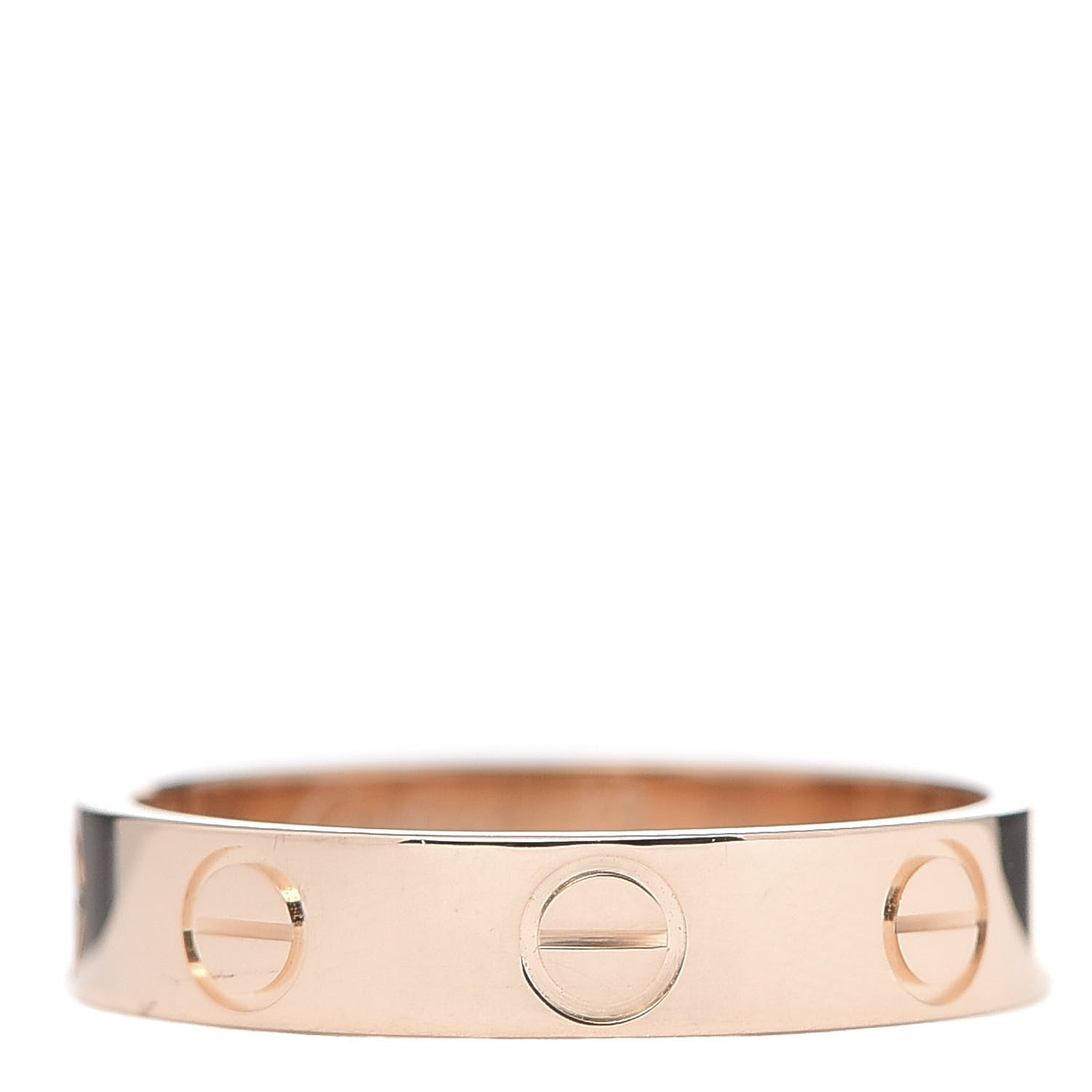 Cartier 18K Pink Gold 3.5mm LOVE Wedding Band Ring 48 4.5 3 of 5