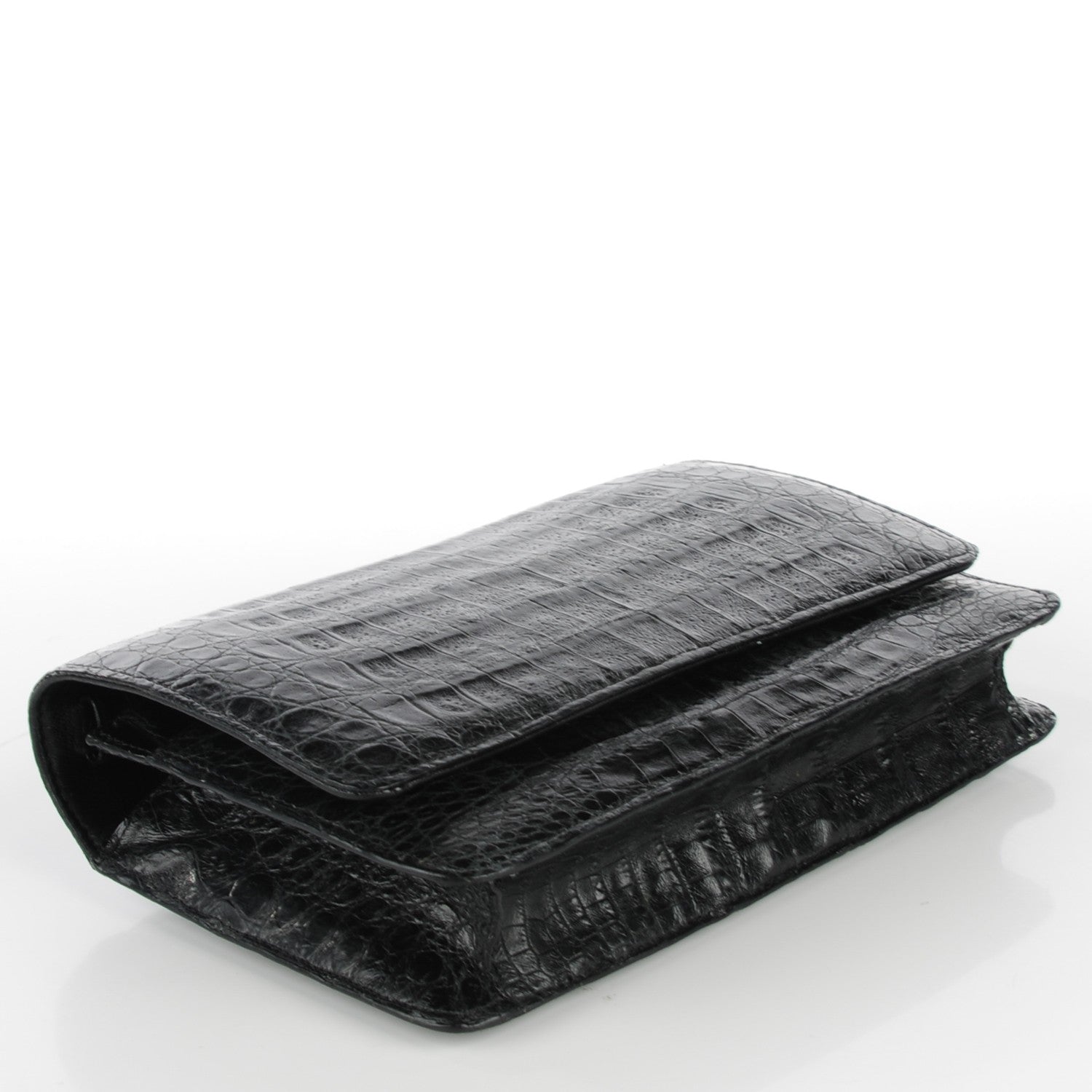 Nancy Gonzalez Crocodile Wallet On Chain Black 4 of 8