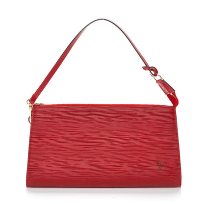 Louis Vuitton Epi Pochette Accessories 24 Rouge 1 of 7