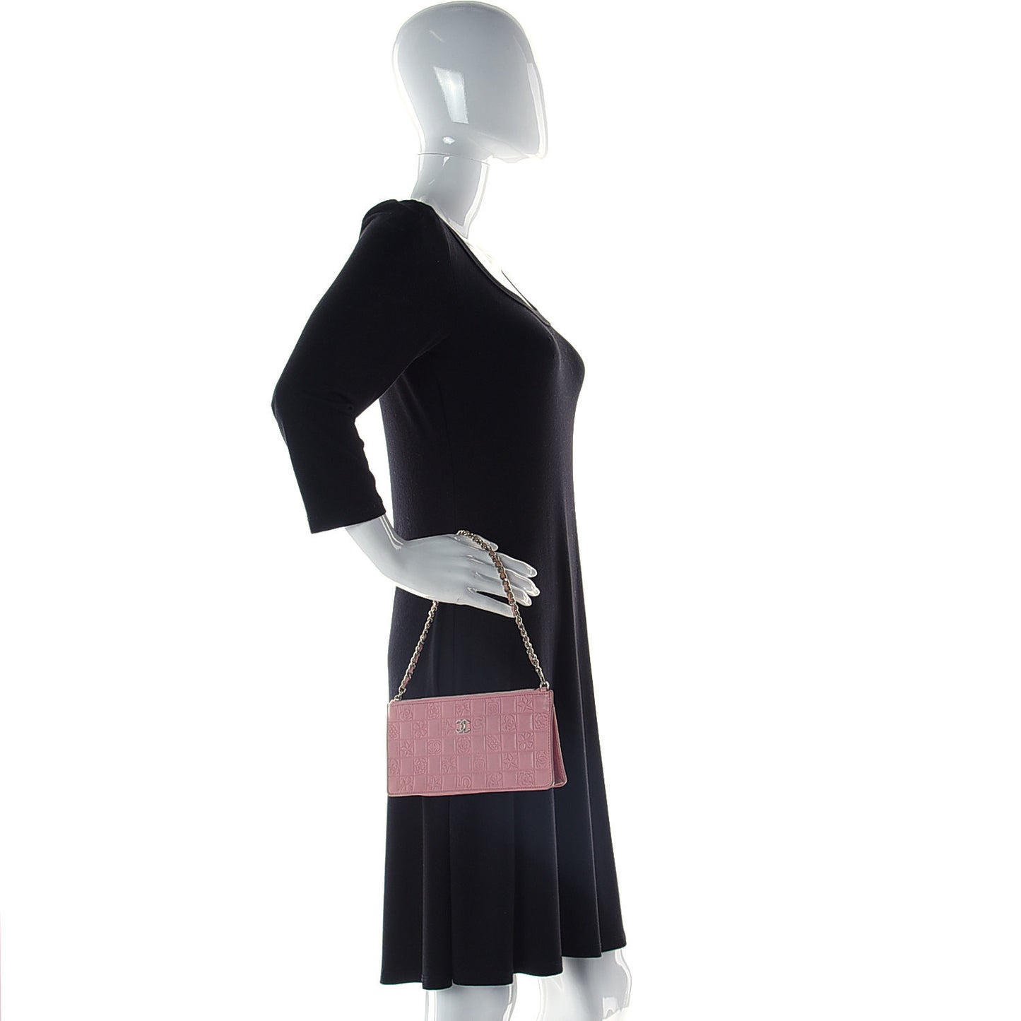 Lambskin Precious Symbols Pochette Pink