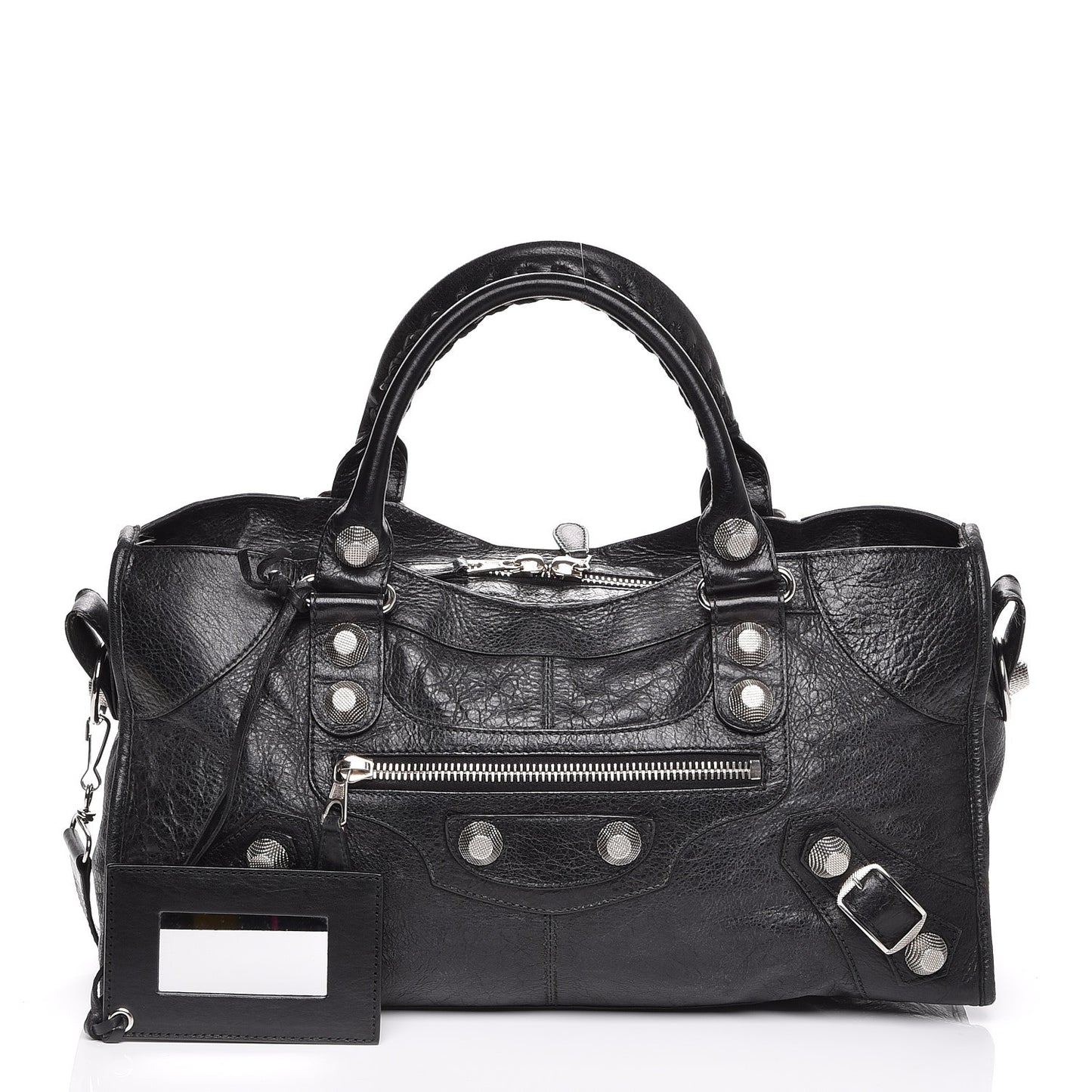 Agneau Giant 21 Silver Hardware Part Time Black