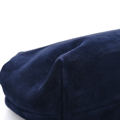 Mansur Gavriel Suede Volume Clutch Navy 10 of 11