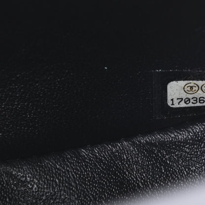 Chanel Striated Patent Calfskin Quilted Mini Rectangular Flap Black 7 of 13