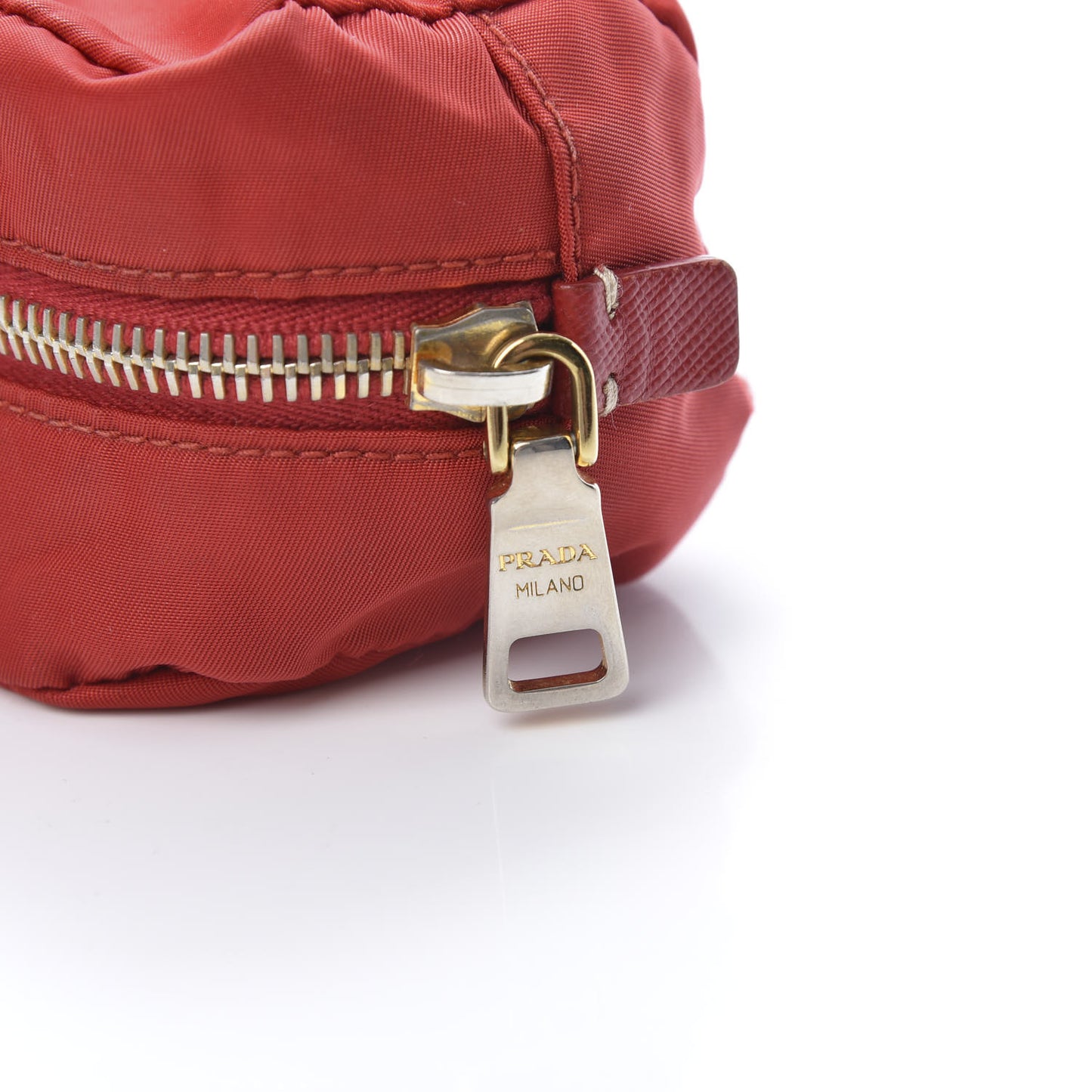 Nylon Vela Cosmetic Pouch Red